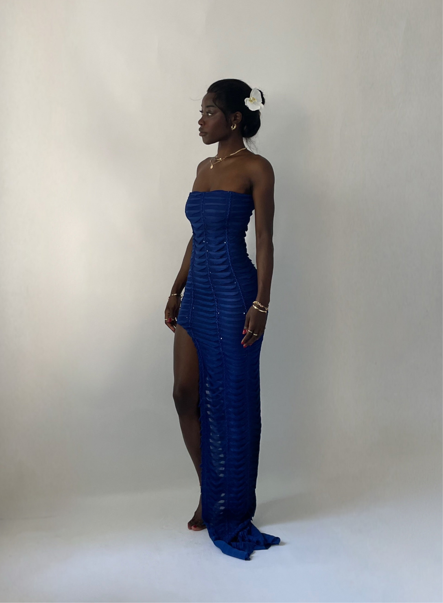 The Emmy Resort Tube Maxi - Cobalt Blue
