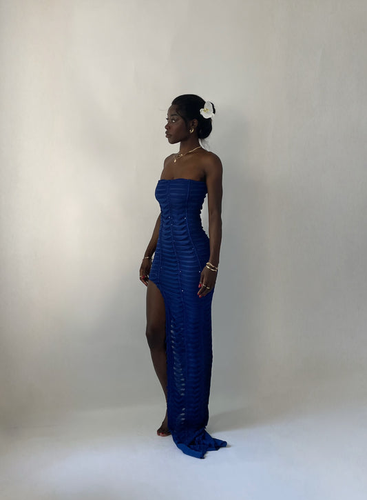 The Emmy Resort Tube Maxi - Cobalt Blue